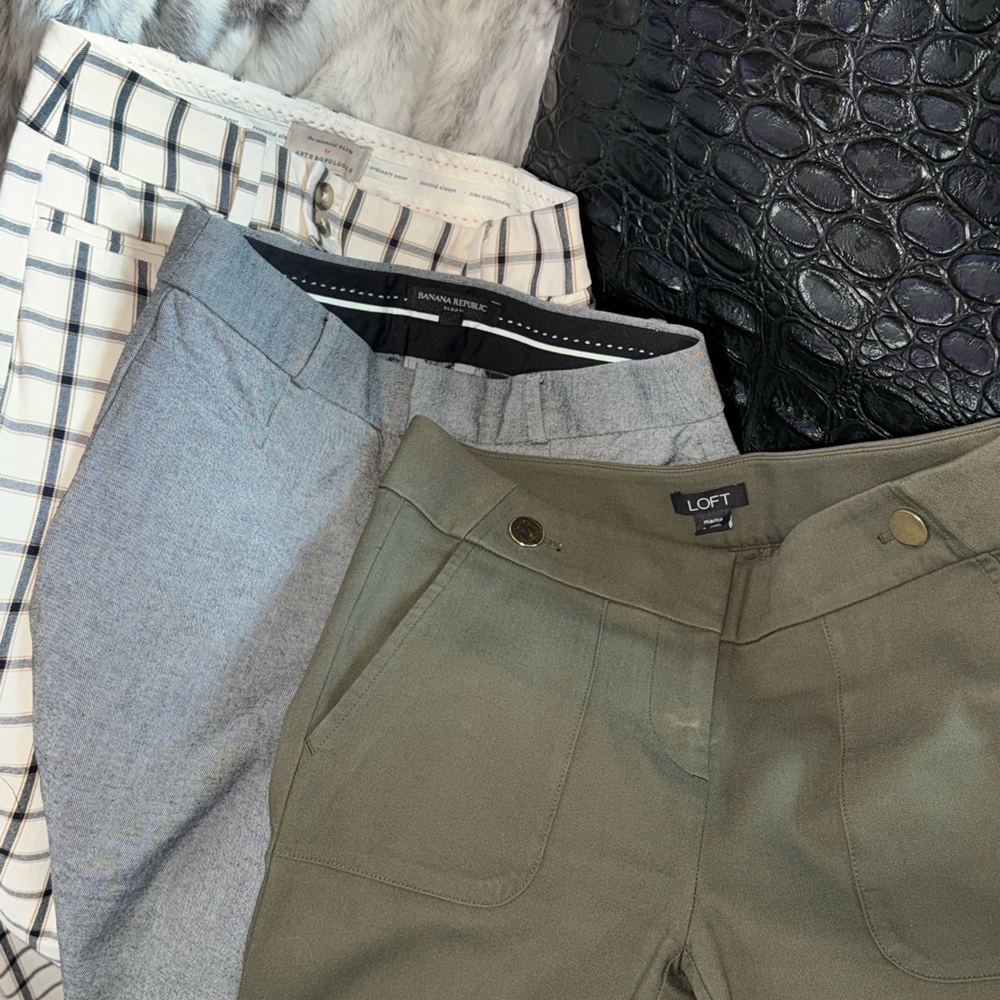 LOFT | Banana Republic | Anthropologie pants size 0 EXCELLENT CONDITION! Set 3